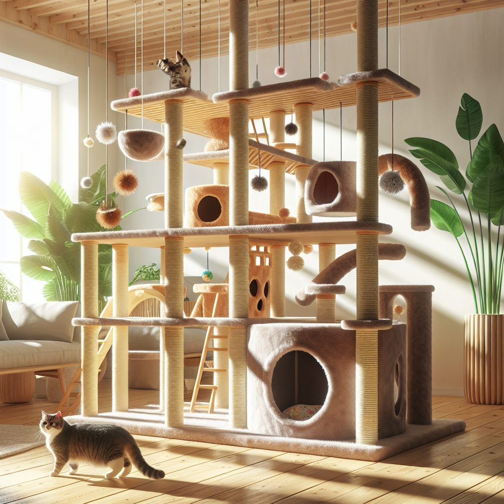 Deluxe Interactive Cat Playhouse