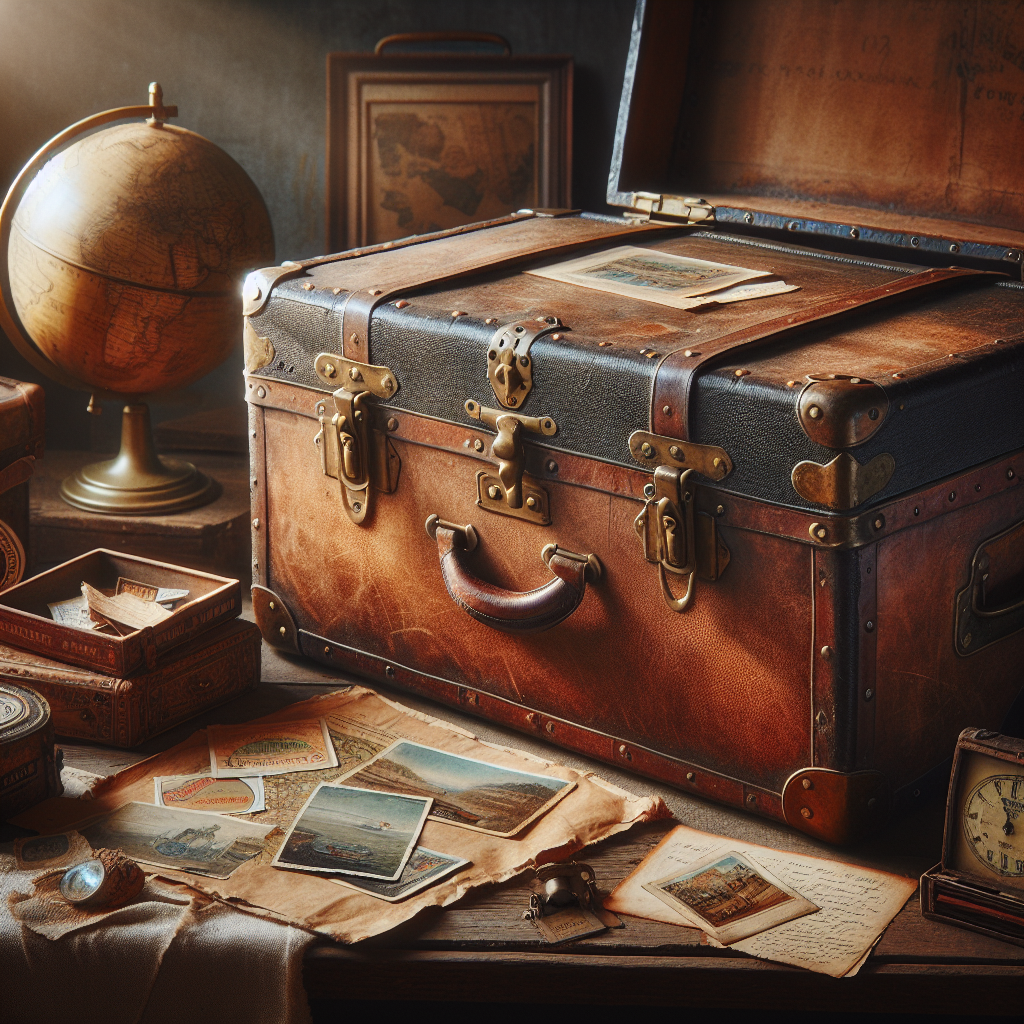 Vintage 1940s Travel Trunk