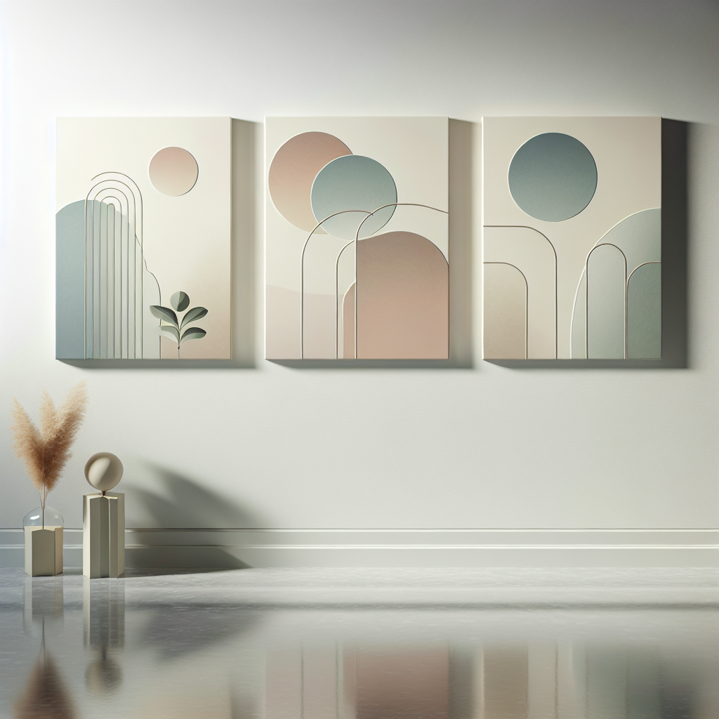 Serene Minimalist Wall Art Set