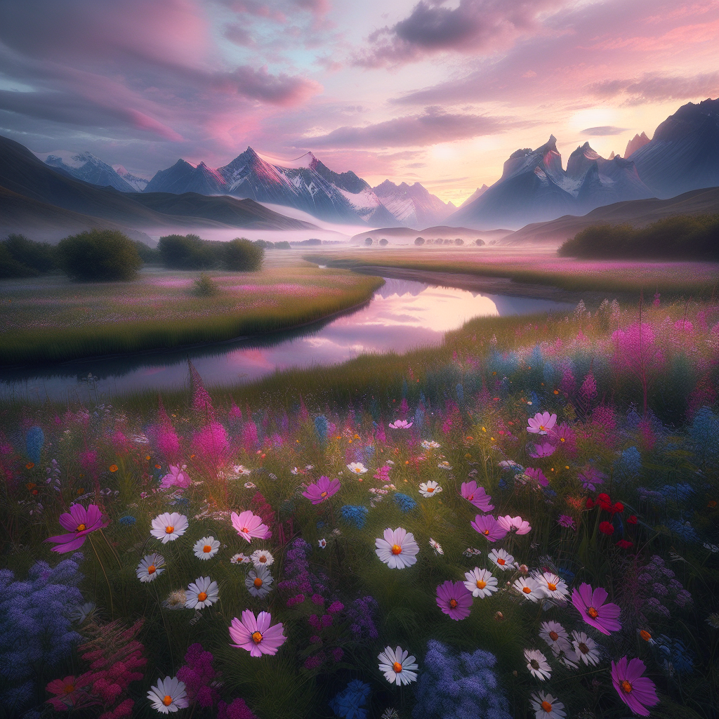 Whispers of the Wind: Ethereal Landscape Art Print