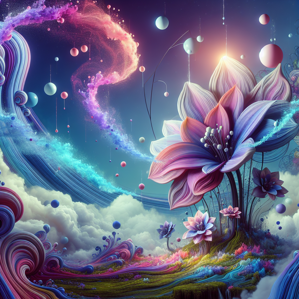 Dreamscape Garden of Liquid Thought