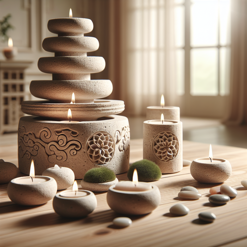 Zen Garden Candle Holders